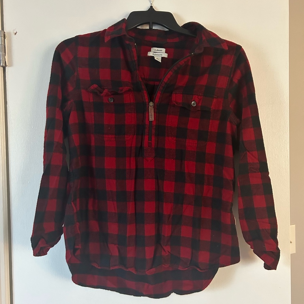 Ll bean quarter zip M